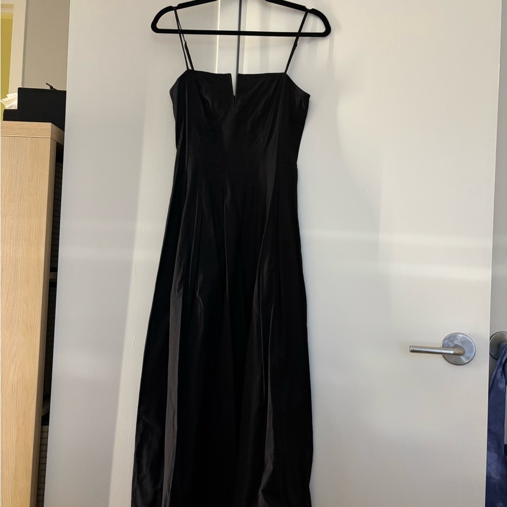 Reformation Black Spaghetti Strap Sundress for Prom